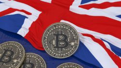 3D Rendering Metallic Bitcoin British Flag 284880 223