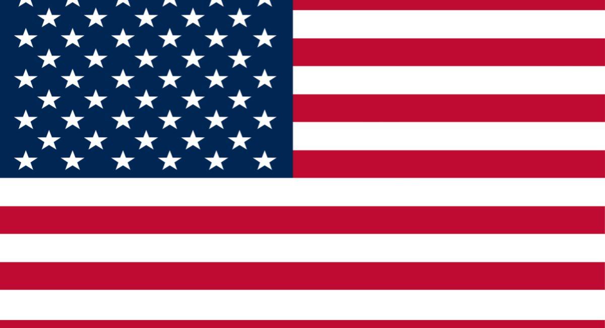 Usa Flag Blockchain