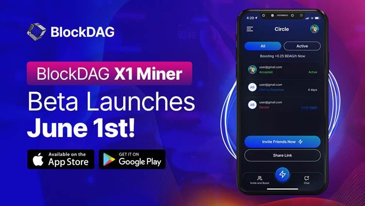 ‘Kaspa Competitor’ BlockDAG’s Presale Hits $23.6M in Anticipation of X1 Mobile Mining App Beta Release, Surpassing Optimism Price Movements 5 image004 43
